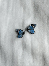 Load image into Gallery viewer, Blue Butterfly Studs