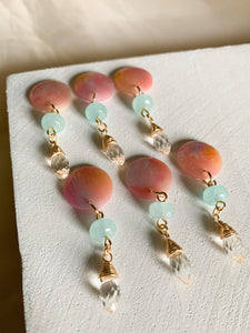 Beaded Stud- Pastel Candies