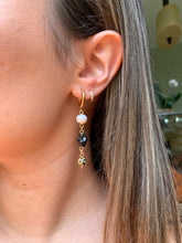 Load image into Gallery viewer, Beaded Dangles- Skull &amp; Pearl
