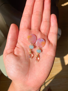 Beaded Stud- Pastel Candies