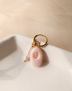 AAA+ White/Pink Pearl Stack Charms