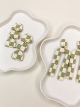 Load image into Gallery viewer, Little Levi- Sage/Cream Checkers
