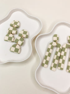 Little Levi- Sage/Cream Checkers