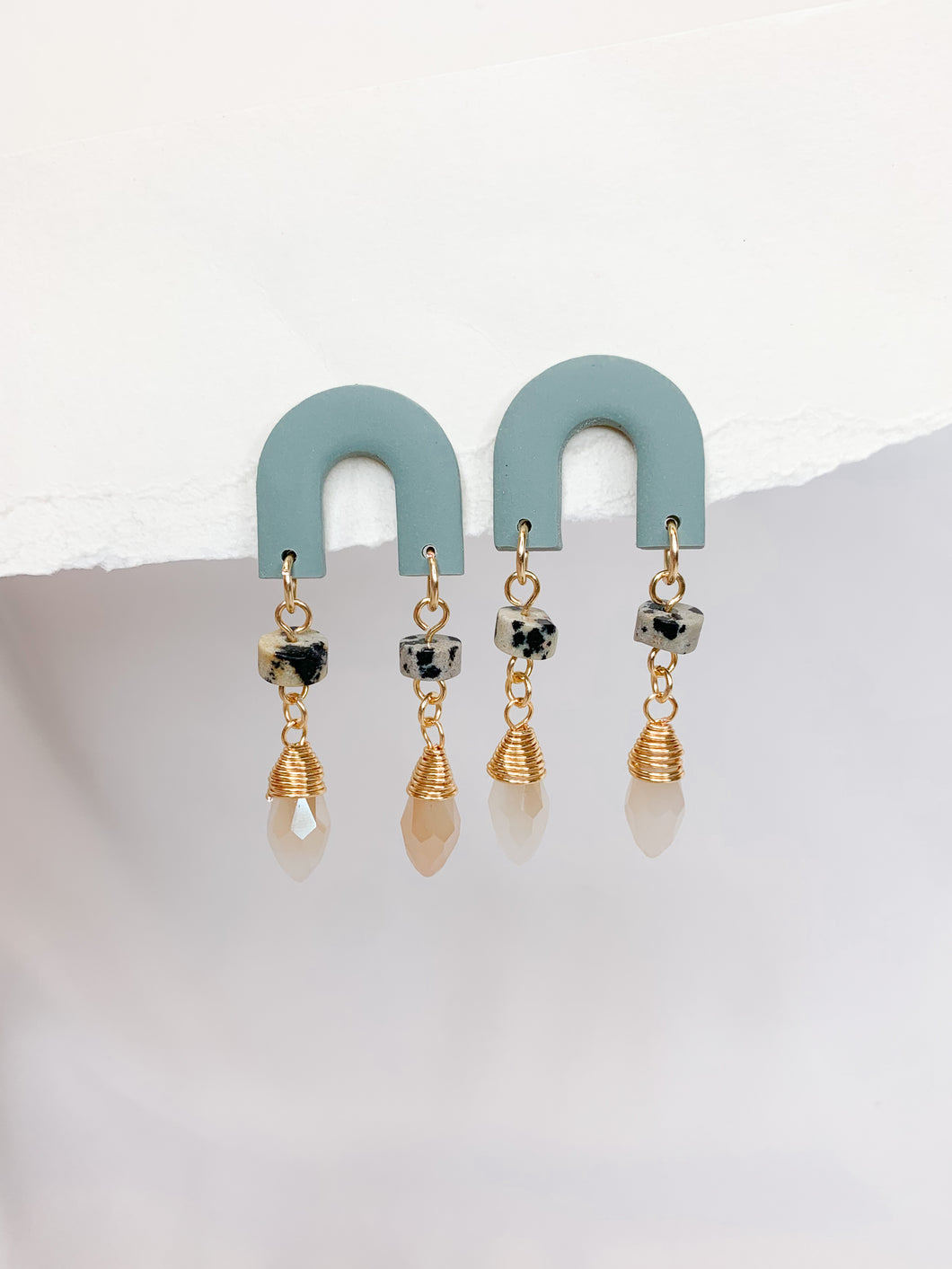 Beaded Mini Arch- Cobalt, Sage