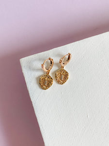 Butterfly Huggie Hoops- 14k gold filled