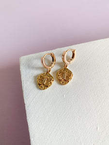 Butterfly Huggie Hoops- 14k gold filled