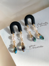 Load image into Gallery viewer, Beaded Mini Arch- Midnight Black
